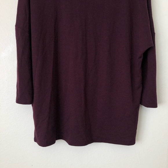 Caslon Purple Knit Mock Neck Dolman Sweater Top - Picture 6 of 9